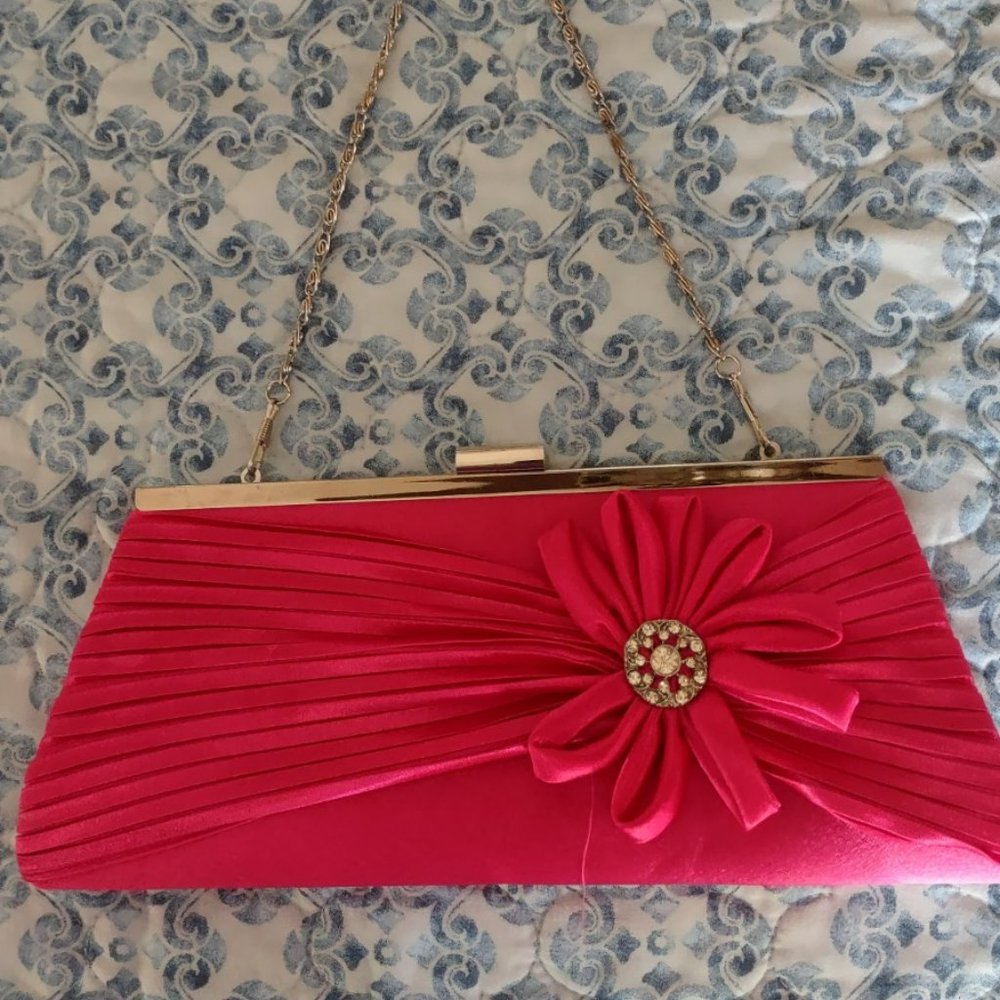 Hot Pink Clutch Handbag